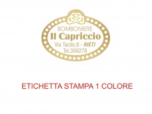 OFFERTA SPECIALE (10.000 etichette + 3.000 omaggio)  per bomboniere e confetterie (mm 30x23) (cod. 18H)